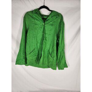 NWOT Finity Naturals Womens Apple Green 100% Linen Jacket Old Money 10